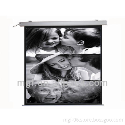 Linda Series Electric Remote Control Projection Screen with Aluminum Casing